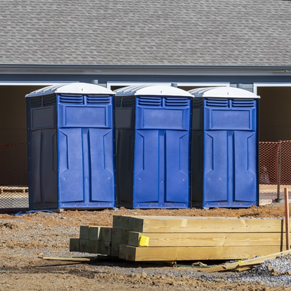 how can i report damages or issues with the porta potties during my rental period in Briggsville AR